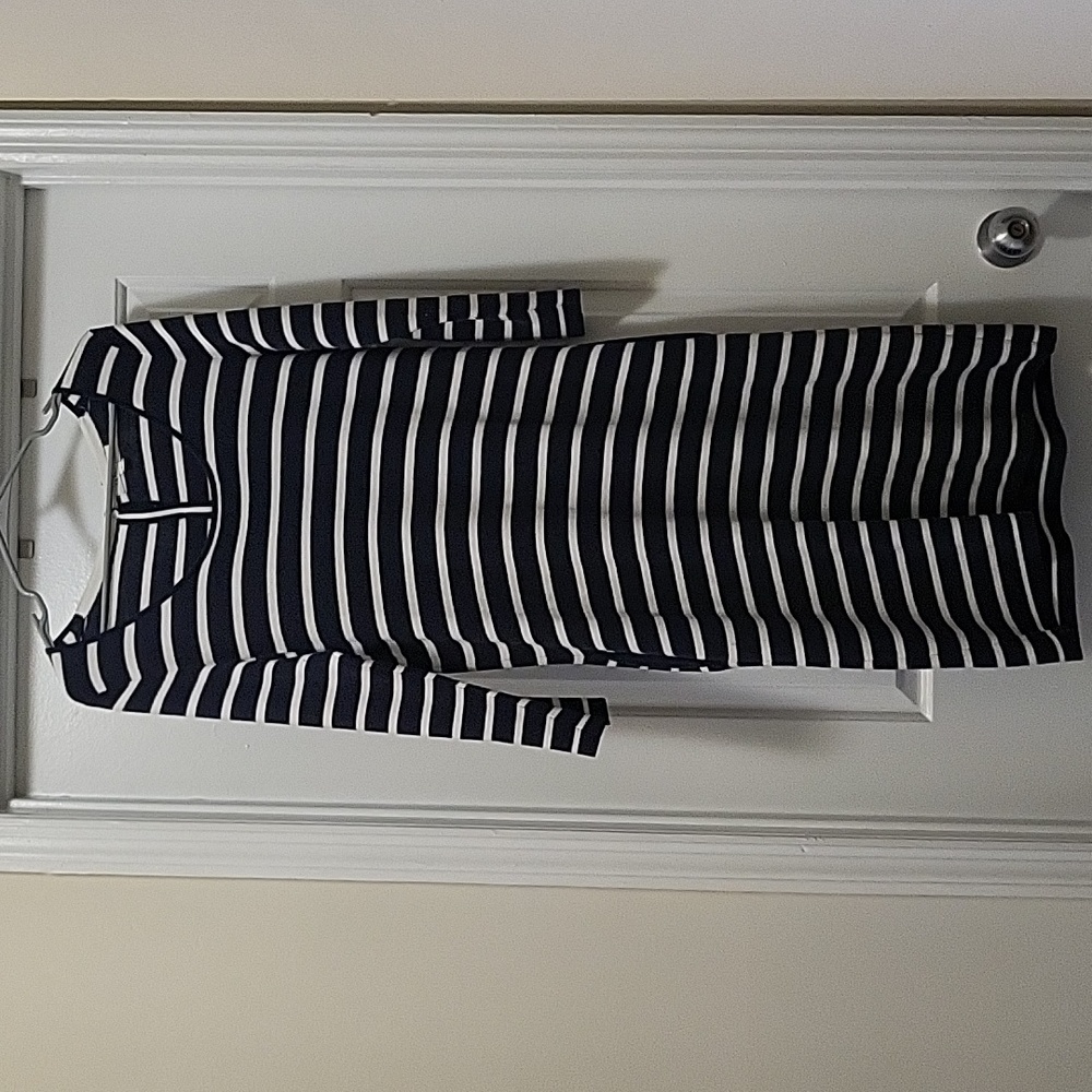 Anthropologie Foxcroft stripe midi dress M